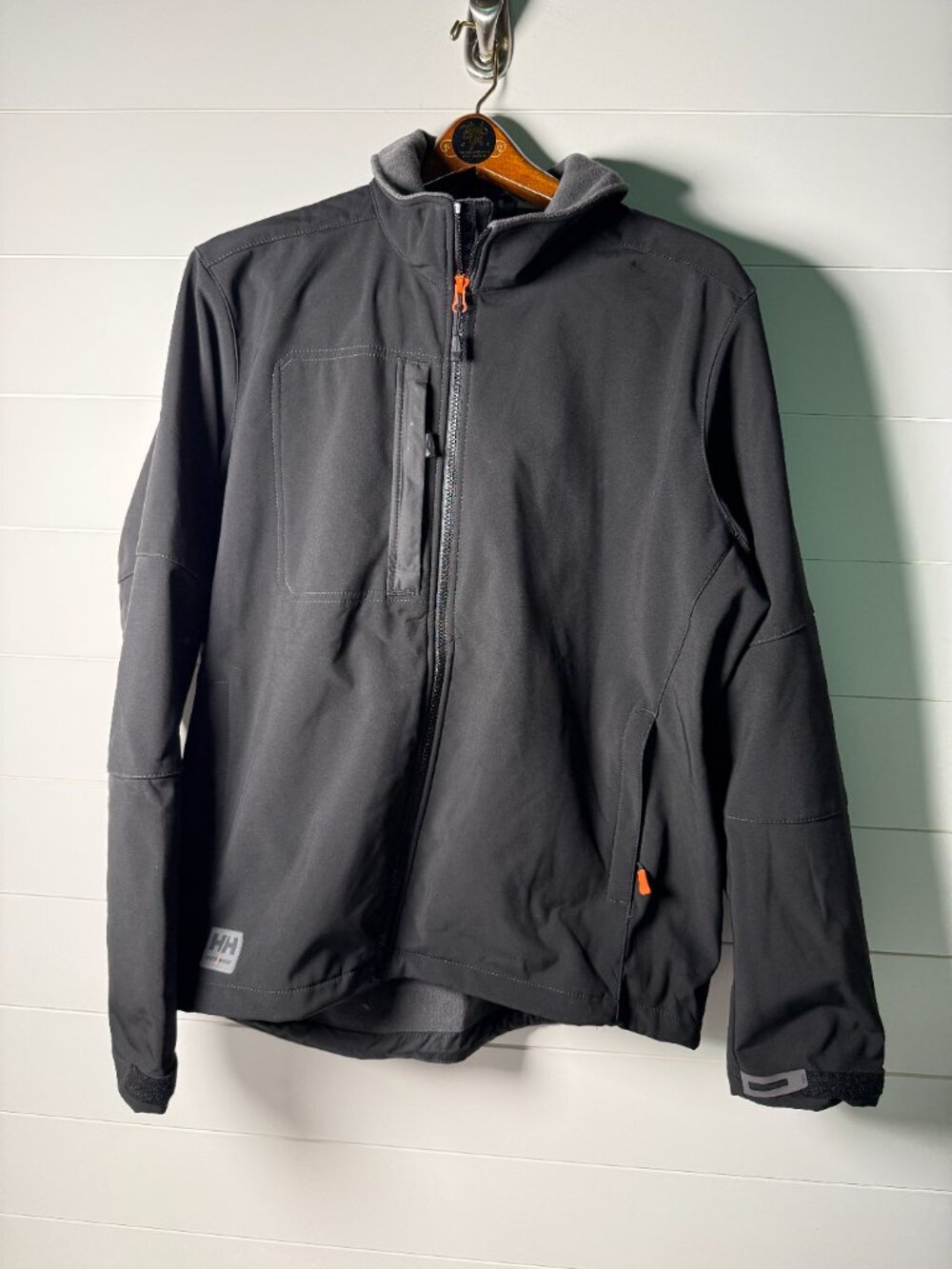 Helly Hansen H/H Work/Wear Kensington Softshell Black/Gray Lined Jacket Size XL